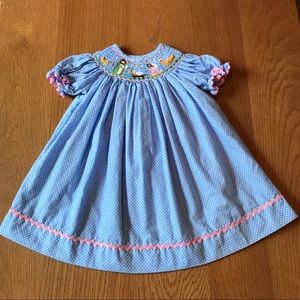 Shrimp & Grits smocked Dress